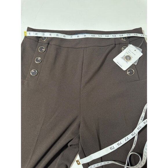 Zac & Rachel Women's pants color Chocolate size L NWT - Picture 3 of 7